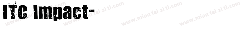ITC Impact字体转换
